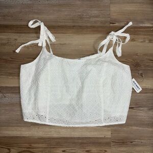 Old Navy Eyelet Crop Top